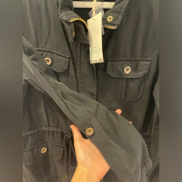 tensel black utility jacket - Picture 2 of 8